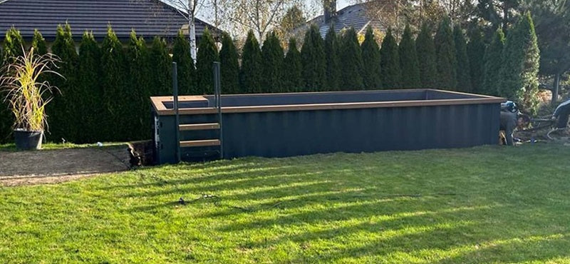 Gebrauchsfertiger Containerpool (6,2 m x 2,5 m), Komfortpaket