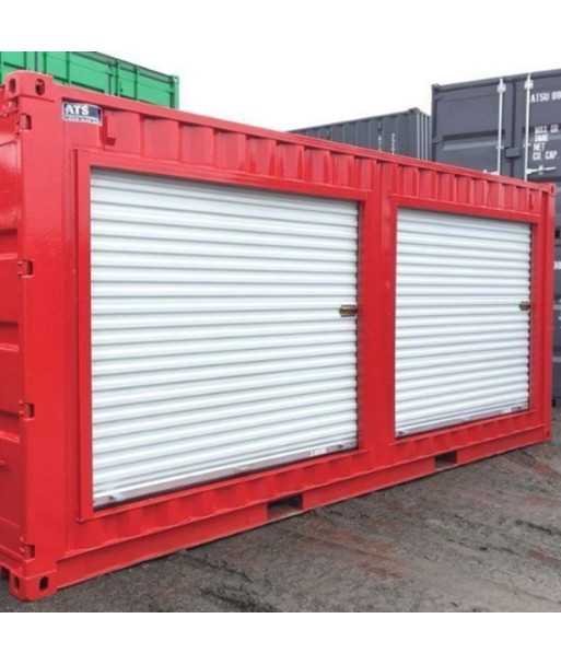 20 Fuß Container mit 2 Sektionaltoren