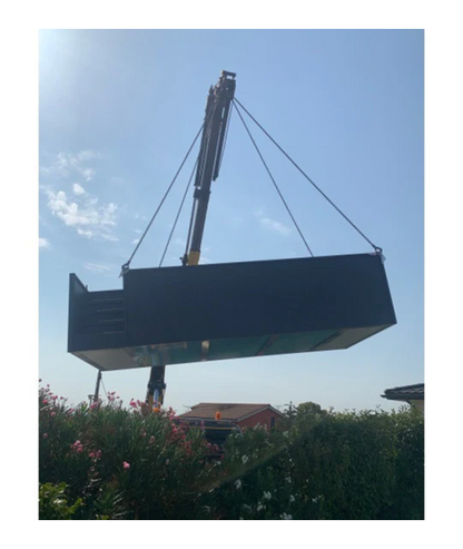 Mobiler Container für Schwimmbecken 5,25 m x 2,55 m x 1,26 m