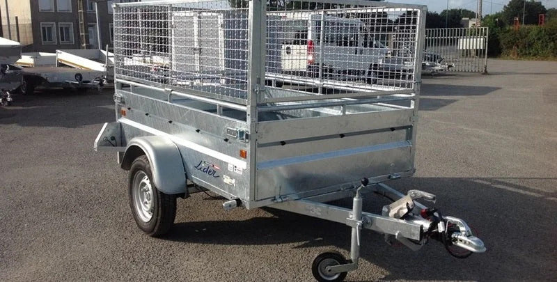 Robuster Lider-Anhänger mit 4 Bremsen – 750 kg zulässiges Gesamtgewicht – 200 x 134 cm – 1 Achse