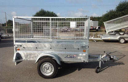 Robuster Lider-Anhänger mit 4 Bremsen – 750 kg zulässiges Gesamtgewicht – 200 x 134 cm – 1 Achse