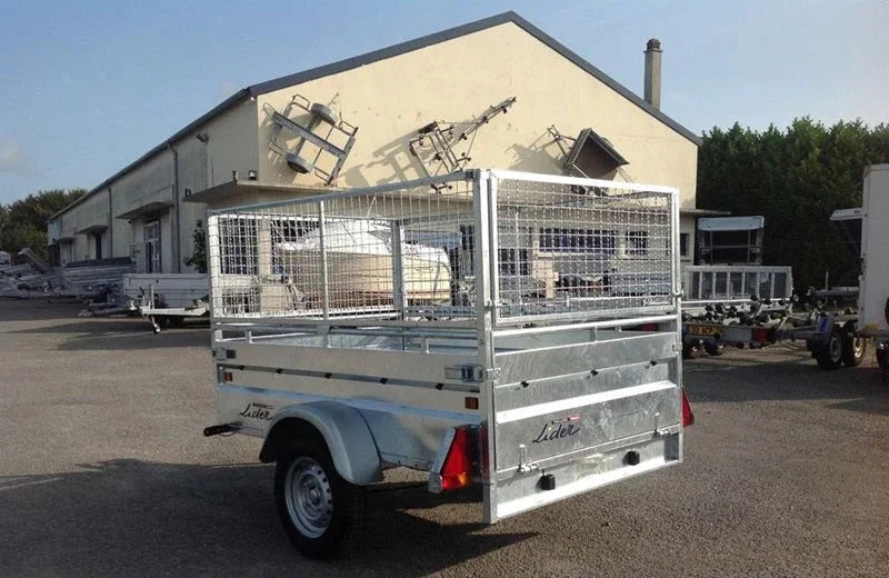Robuster Lider-Anhänger mit 4 Bremsen – 750 kg zulässiges Gesamtgewicht – 200 x 134 cm – 1 Achse